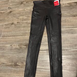 Spanx Faux Leather Leggings with tags